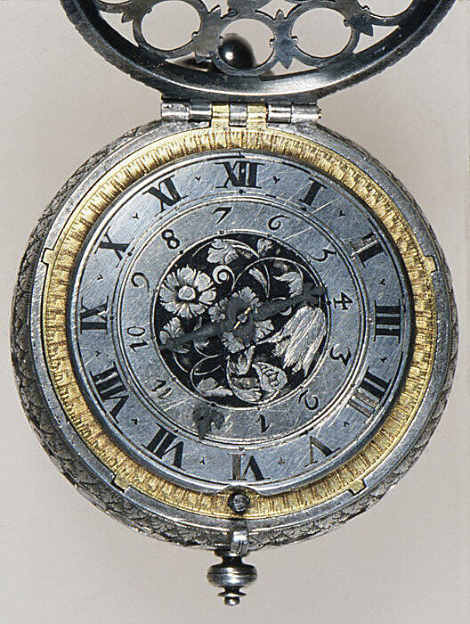 Alarm watch, Watchmaker: Estienne Hubert (ca. 1625–after 1702), Silver, French, Rouen