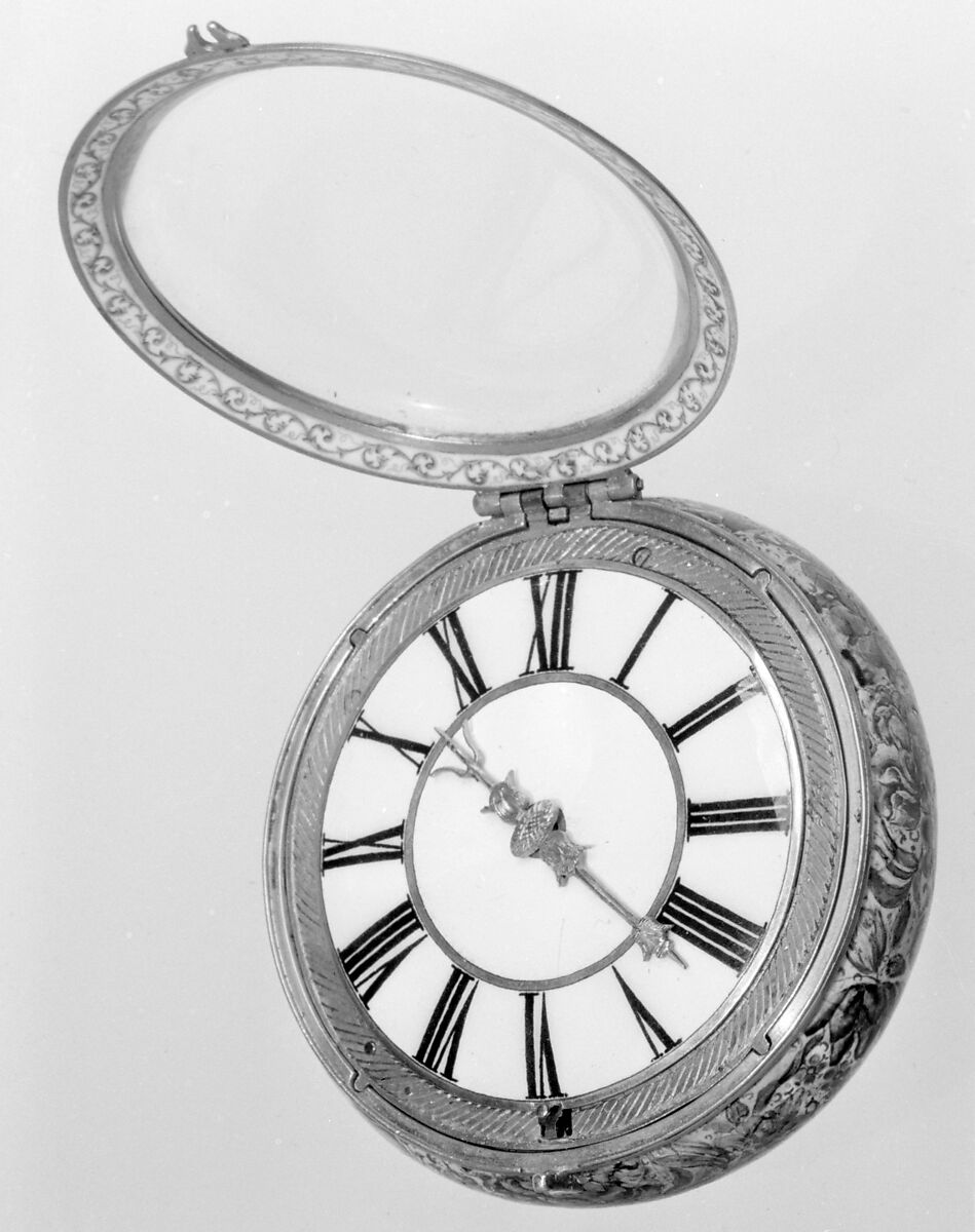 Watch, Watchmaker: Etienne Oltramare (1643–1693), Metal, enamel, Swiss, Geneva