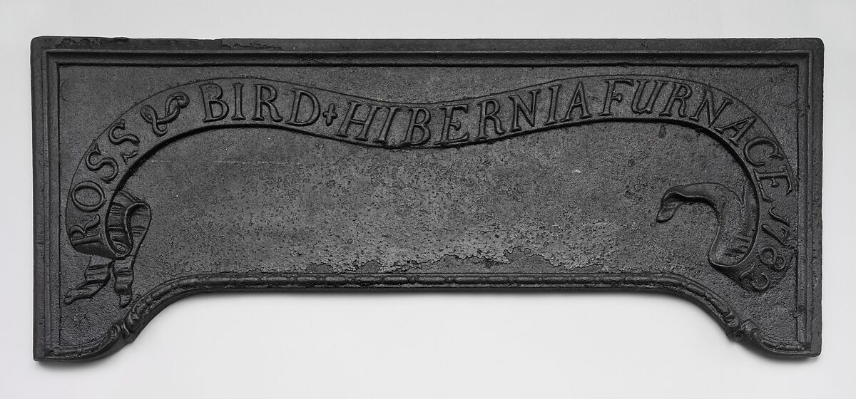 Stove Plate, Cast by Hibernia Furnace  , Morris County, New Jersey, Cast-iron, American 