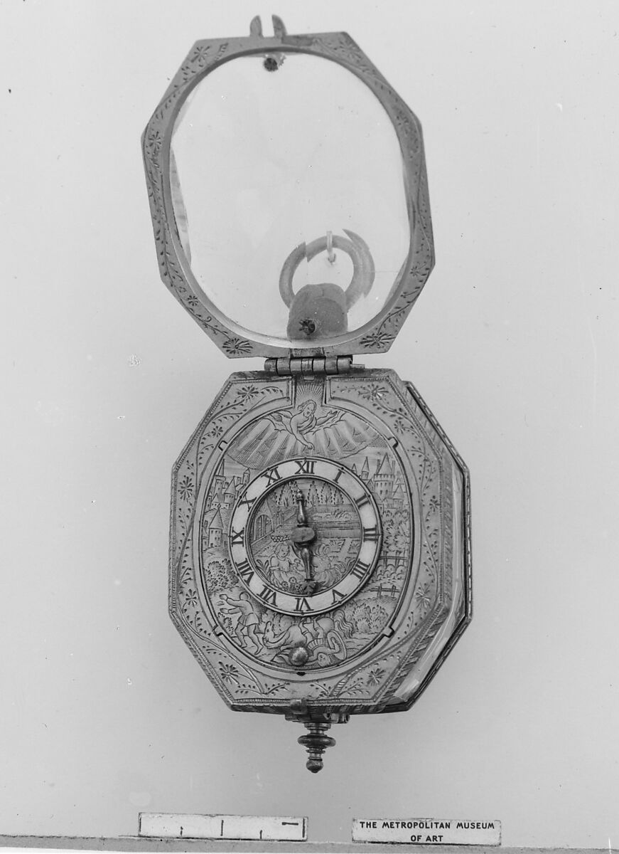 Watch, Watchmaker: Johan Georg Reinhold (German, active ca. 1640, master 1643), Rock crystal, gilt metal, silver, German, Strasbourg 