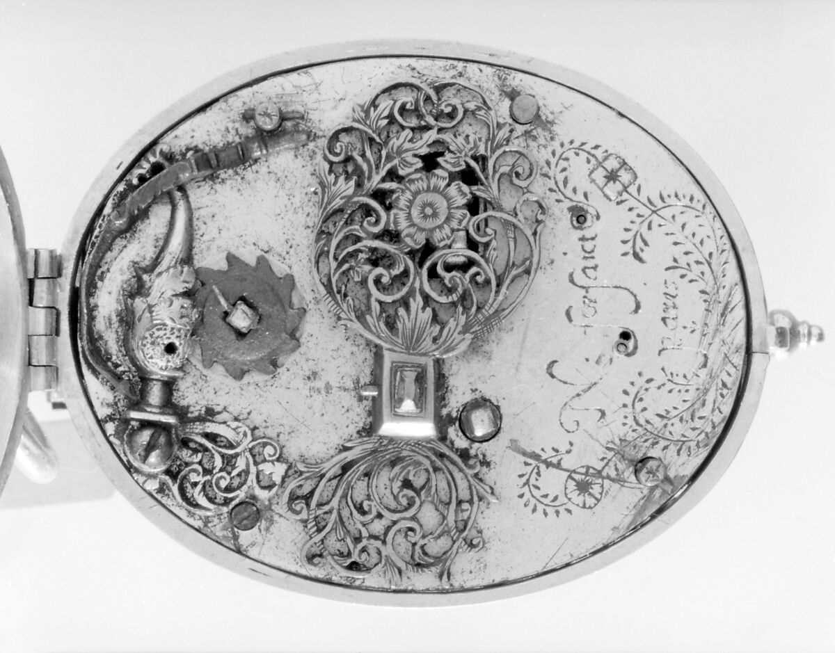 Watch, Watchmaker: Nicolas Forfaict (French, Paris, ca. 1580–1615), Gilt metal, silver, French, Paris