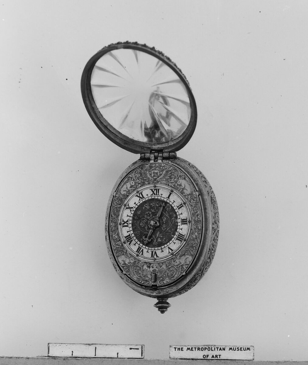 Watch, Watchmaker: Claude Du Cleron (French, active 1593–1637, died 1637), Gilt metal, rock crystal, silver, French, Lyons 