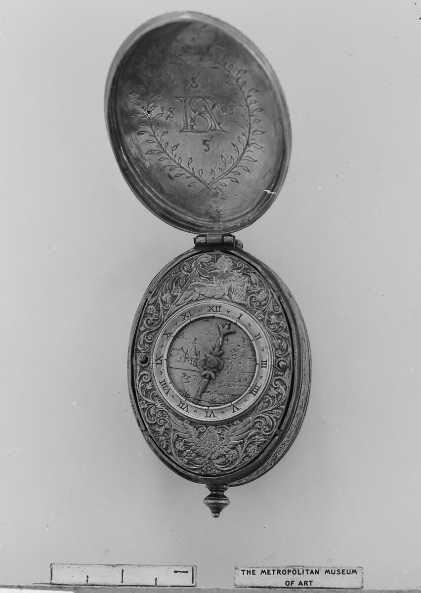 Watch, Watchmaker: Jehan Bénard (French, active by 1611), Metal, silverwork, French, Paris 