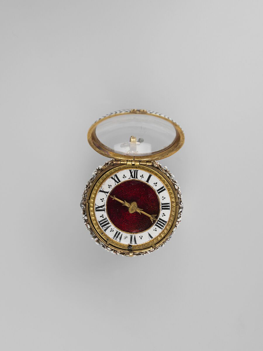 Watch, Watchmaker: Nicolas Bernard (French, active 1560–90), Gold, enamel, French, Paris