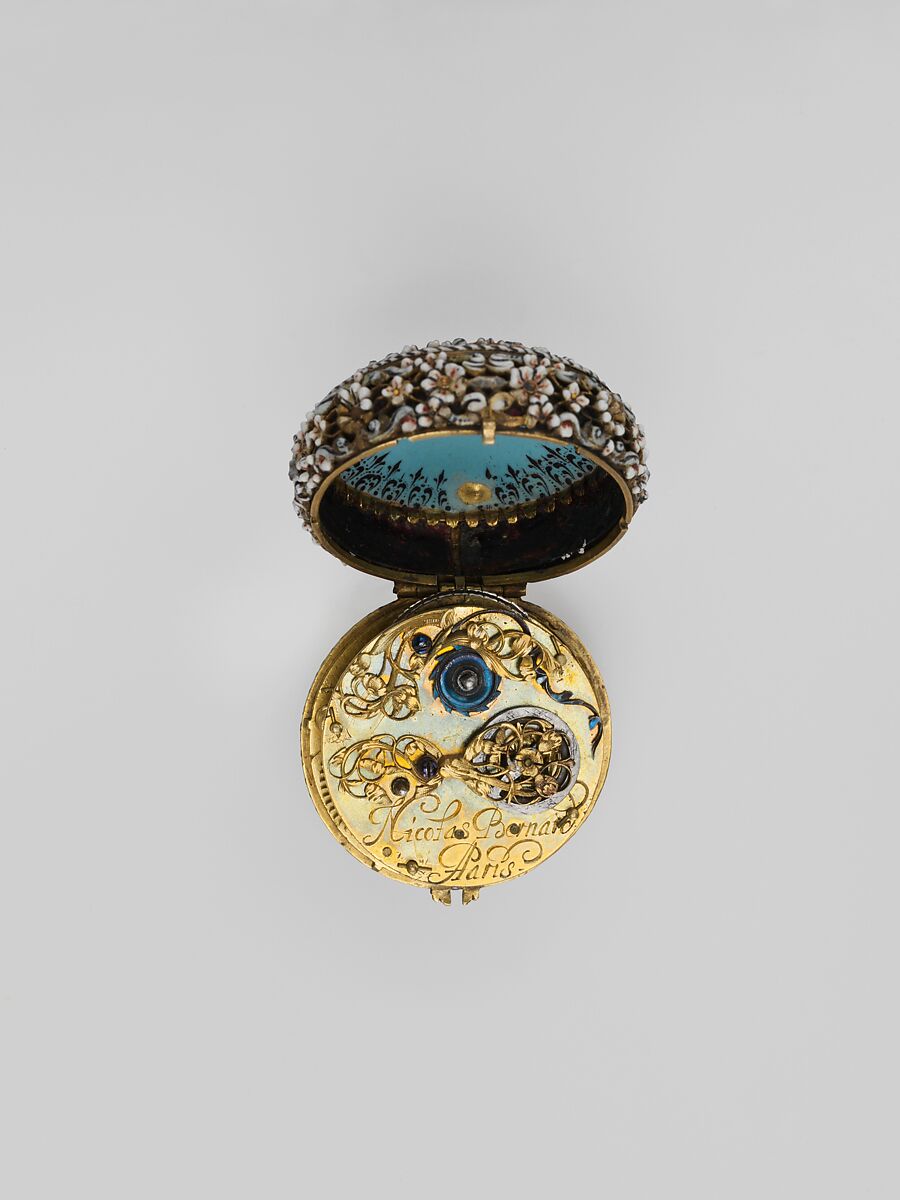 Watch, Watchmaker: Nicolas Bernard (French, active 1560–90), Gold, enamel, French, Paris