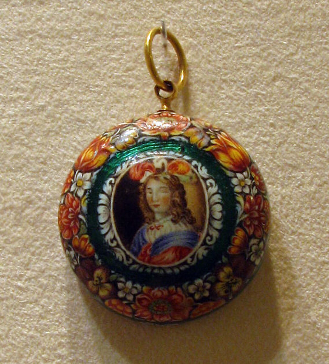 Watch, Watchmaker: Pierre Duhamel (1630–1686), Case: painted enamel on gold; Movement: gilded brass and steel, partly blued, Swiss, Geneva 