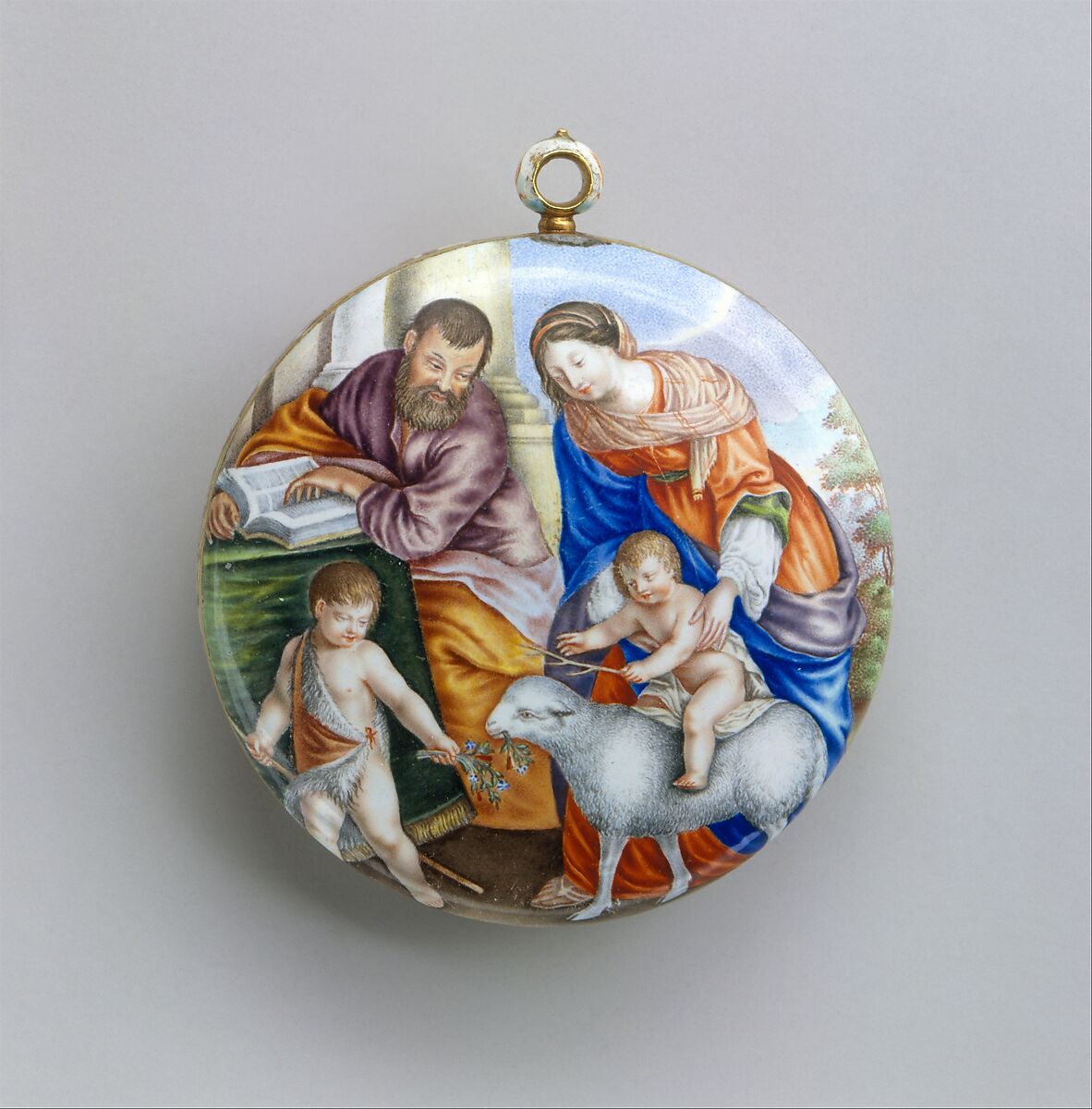 Watch, Watchmaker: Jacques Goullons (French, recorded 1626, active Paris ca. 1640–60, died 1671), Case and dial: painted enamel on gold; Movement: gilded brass and steel, partly blued, French, Paris or Blois