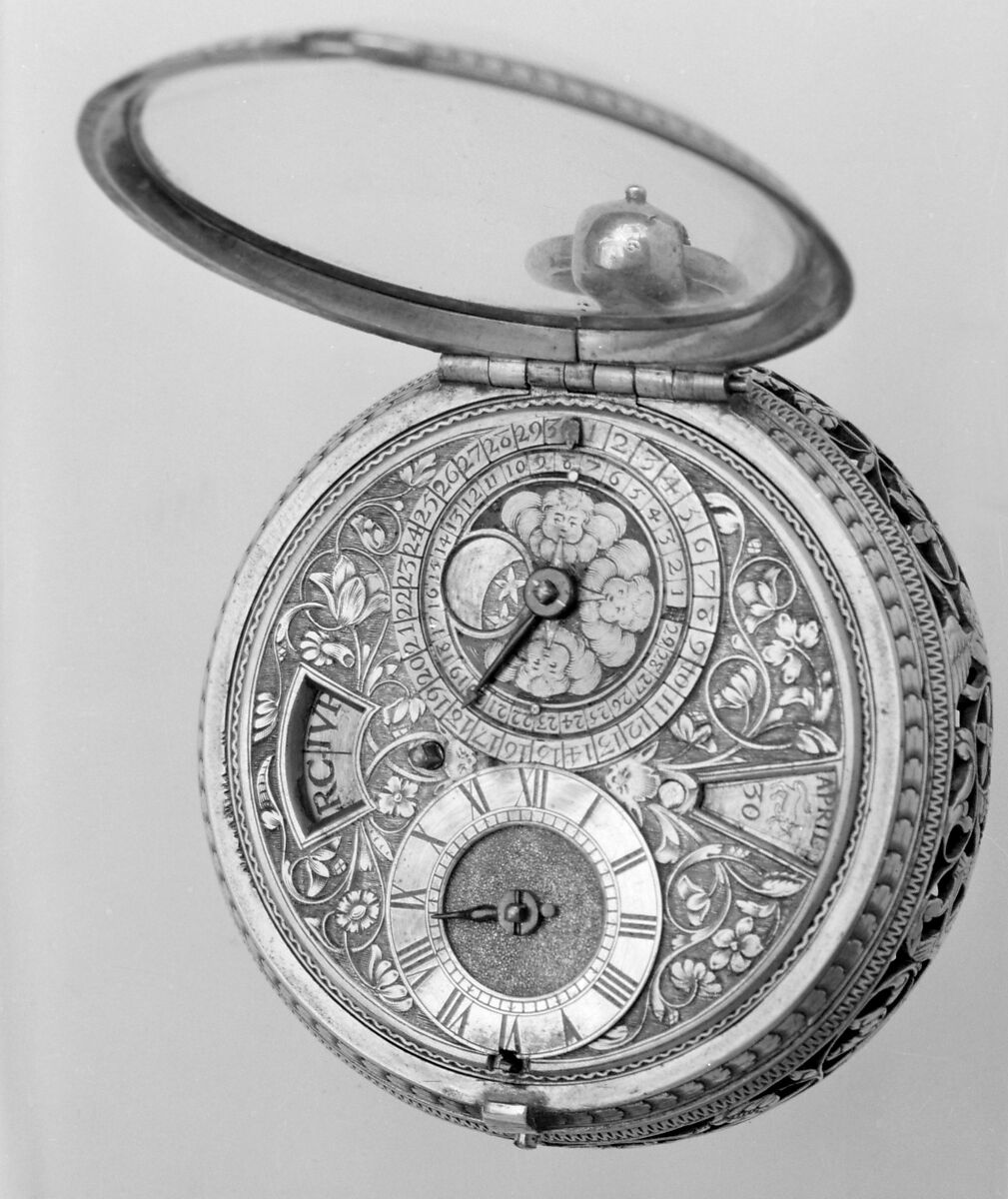 Watch, Watchmaker: Abraham Pattey (Swiss, 1627–1702), Silver, leather, Swiss, Geneva 