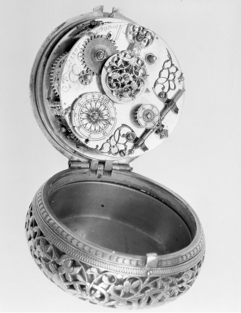 Astronomical pair-case watch, Watchmaker: Abraham Pattey (Swiss, 1627–1702), Silver, leather, Swiss, Geneva