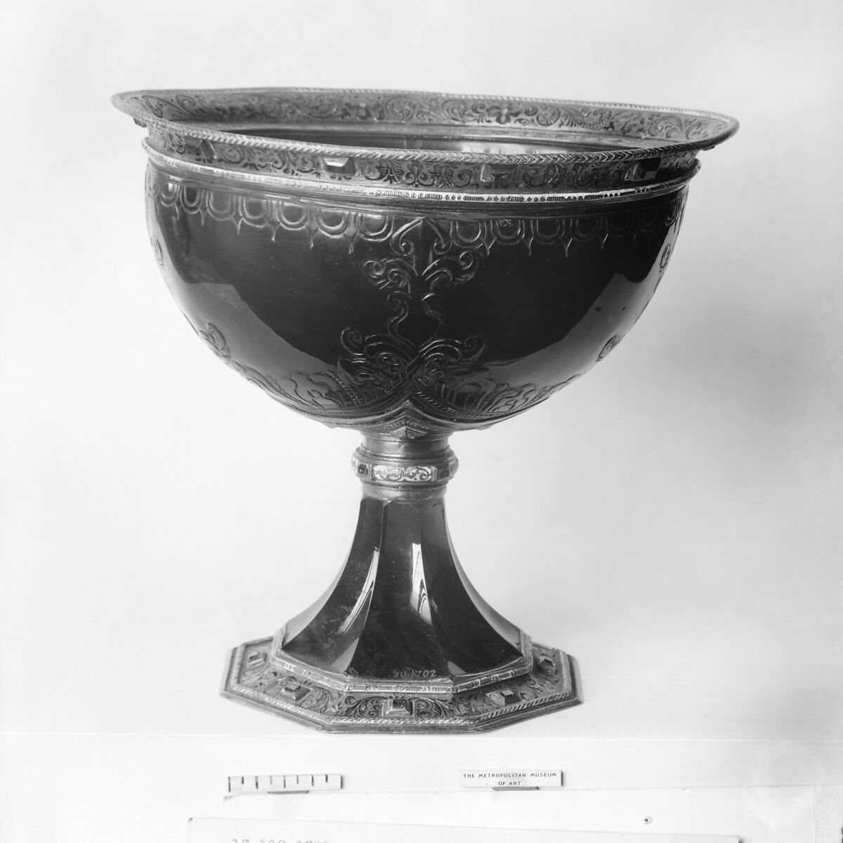 Cup, Alfred André (French, 1839–1919), Smoked rock crystal, gold, enamel, jewels, Southern German and French, Paris