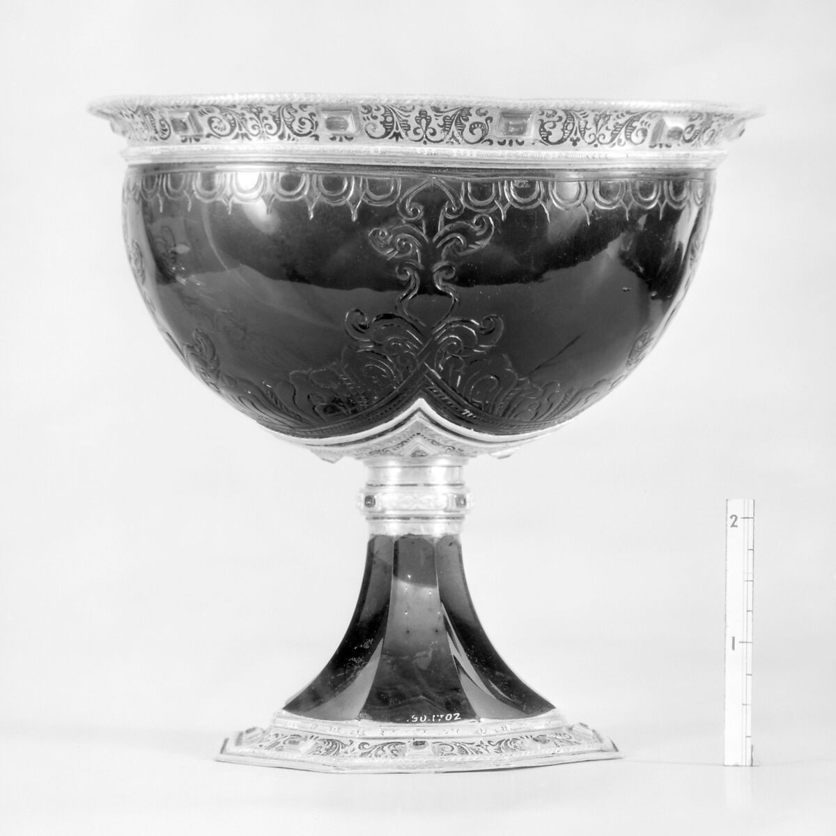 Cup, Alfred André (French, 1839–1919), Smoked rock crystal, gold, enamel, jewels, Southern German and French, Paris