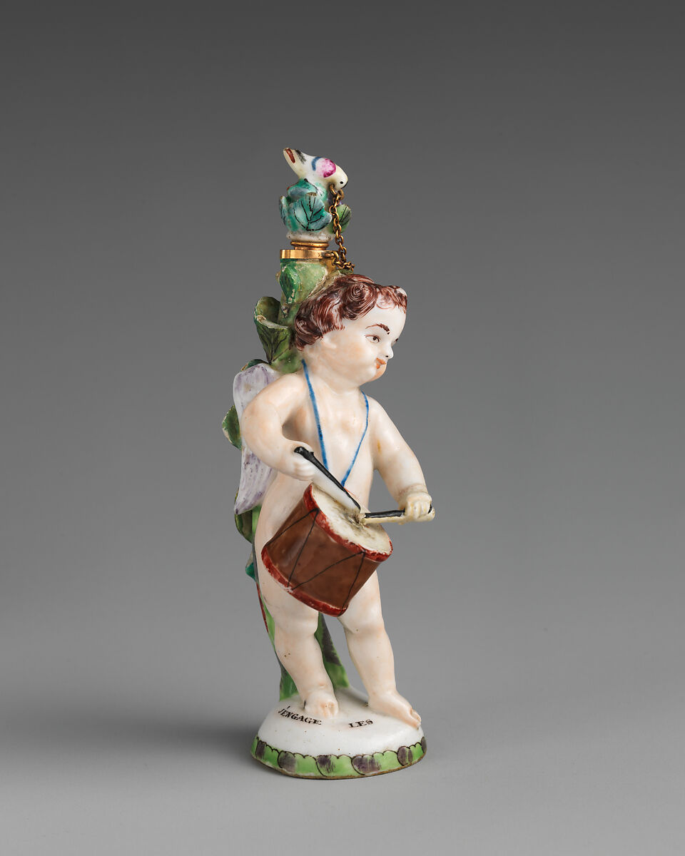 Scent bottle, Saint James&#39;s Factory (British, ca. 1748/49–1760), Soft-paste porcelain, British, London 