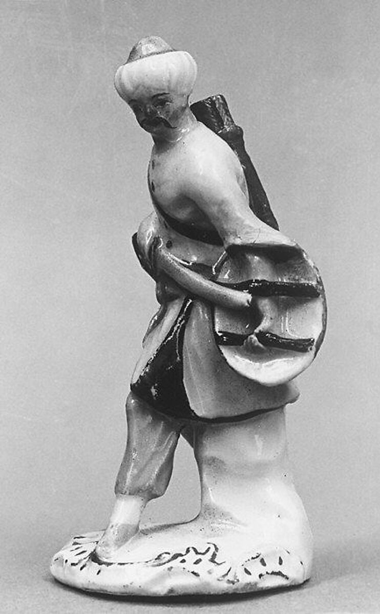 Figure of an Asian man, Meissen Manufactory (German, 1710–present), Hard-paste porcelain, German, Meissen 