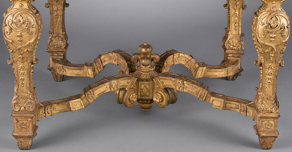 Armchair, Carved and gilded walnut, caning; velvet, French