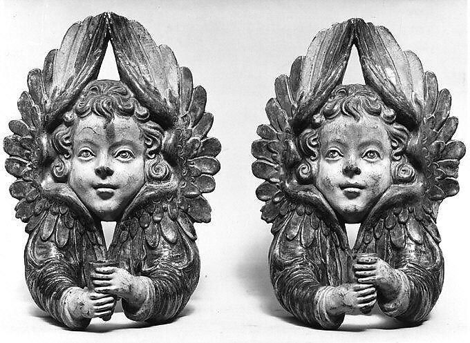 Wall lights, Faience (tin-glazed earthenware), probably French, Fontainebleau 