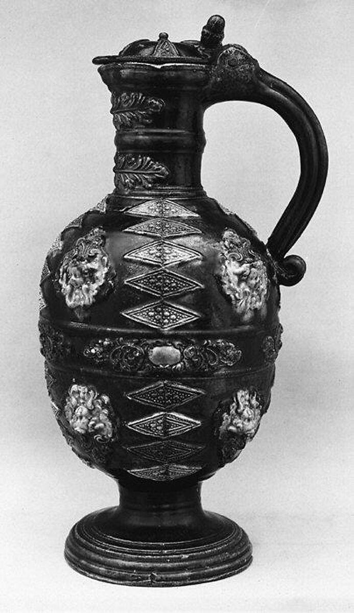 Jug, Faience (tin-glazed earthenware), French, Avignon