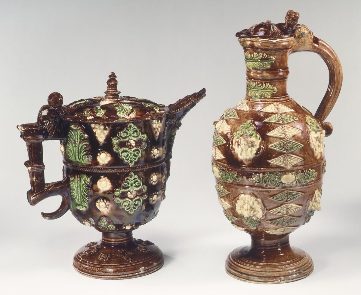 Jug, Faience (tin-glazed earthenware), French, Avignon