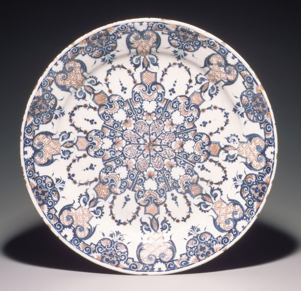 Plate, Faience (tin-glazed earthenware), French, possibly Lille 