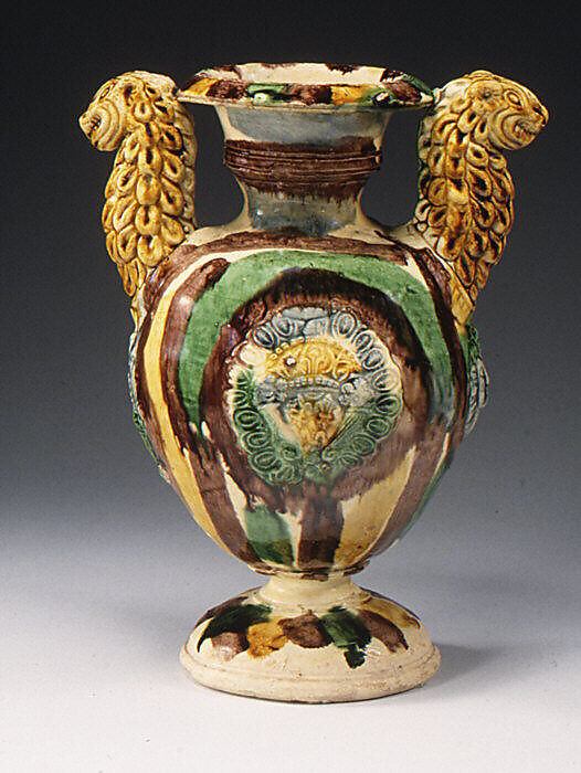 Vase, Saintonge/La Chapelle des Pots, Lead-glazed earthenware, French, Normandy 
