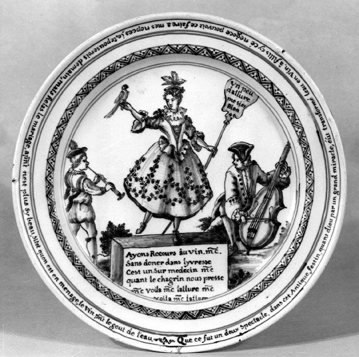 Plate, Laurent Cars (French, Lyons 1699–1771 Paris), Faience (tin-glazed earthenware), French, possibly Marseilles