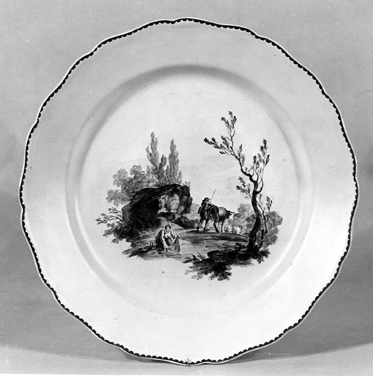 Plate, Probably Antoine Bonnefoy (French), Faience (tin-glazed earthenware), French, Marseilles