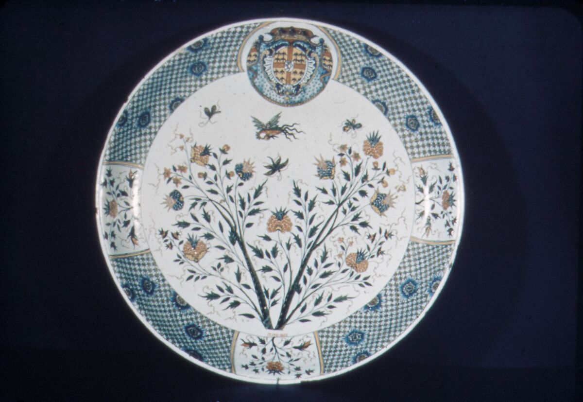 Salad bowl (Saladier), Factory of Jean-Baptiste Guillibaud (working 1720–39), Faience (tin-glazed earthenware), French, Rouen