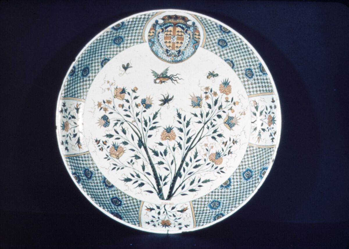 Salad bowl (Saladier), Factory of Jean-Baptiste Guillibaud (working 1720–39), Faience (tin-glazed earthenware), French, Rouen
