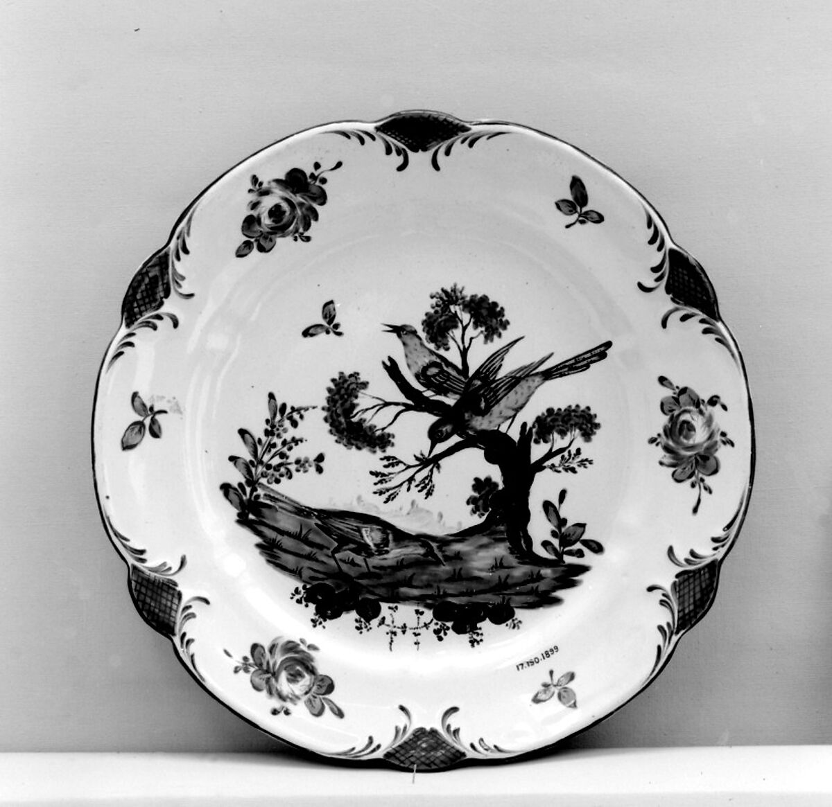 Plate, Levavasseur (French), Faience (tin-glazed earthenware), French, Rouen 