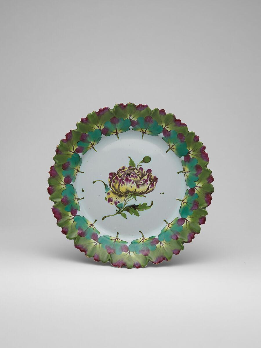 Plate, Faience (tin-glazed earthenware), French, Sceaux 