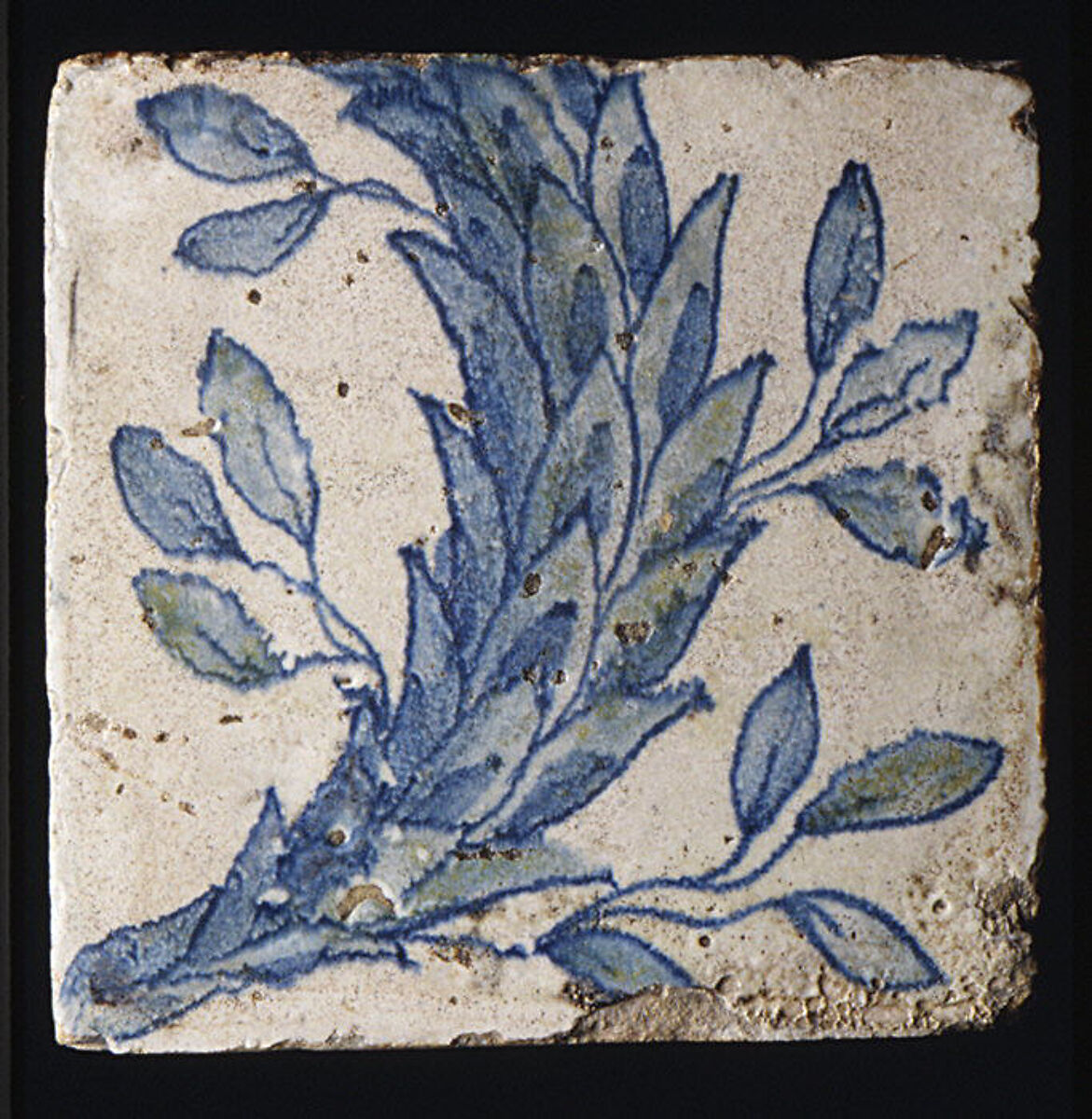 Panel of tiles, Workshop of Masséot Abaquesne (French, active 1538–57), Faience (tin-glazed earthenware), French, Rouen