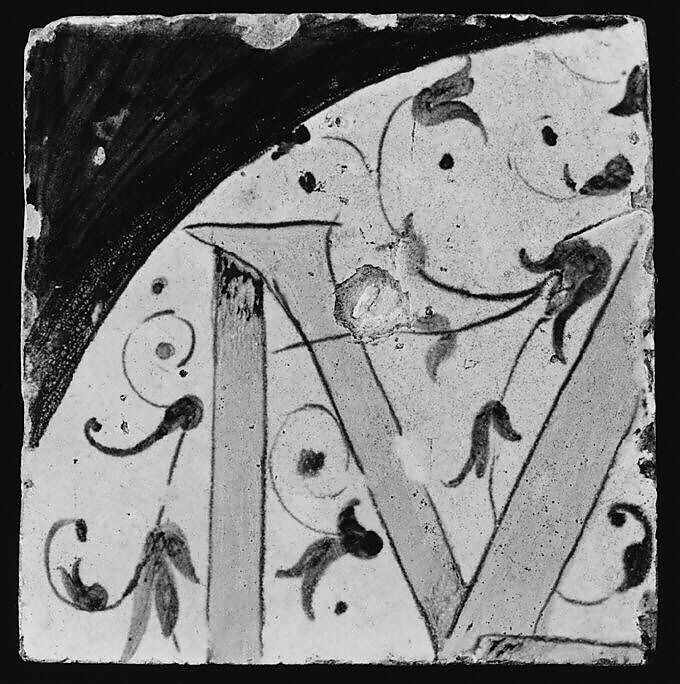 Panel of tiles, Workshop of Masséot Abaquesne (French, active 1538–57), Faience (tin-glazed earthenware), French, Rouen