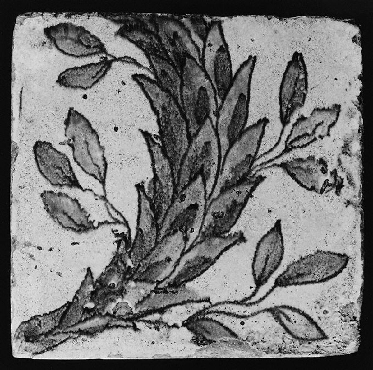 Panel of tiles, Workshop of Masséot Abaquesne (French, active 1538–57), Faience (tin-glazed earthenware), French, Rouen