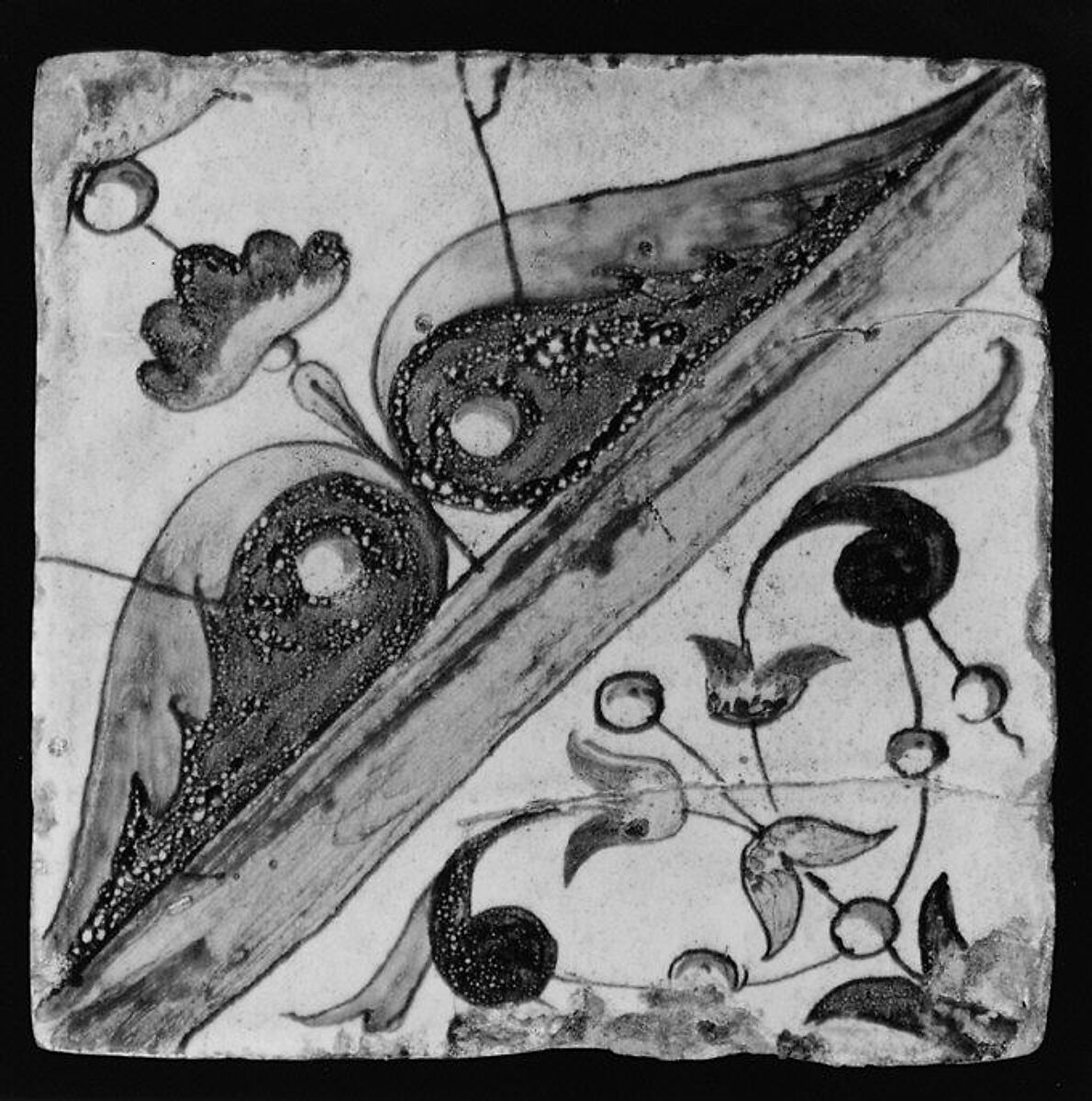 Panel of tiles, Workshop of Masséot Abaquesne (French, active 1538–57), Faience (tin-glazed earthenware), French, Rouen