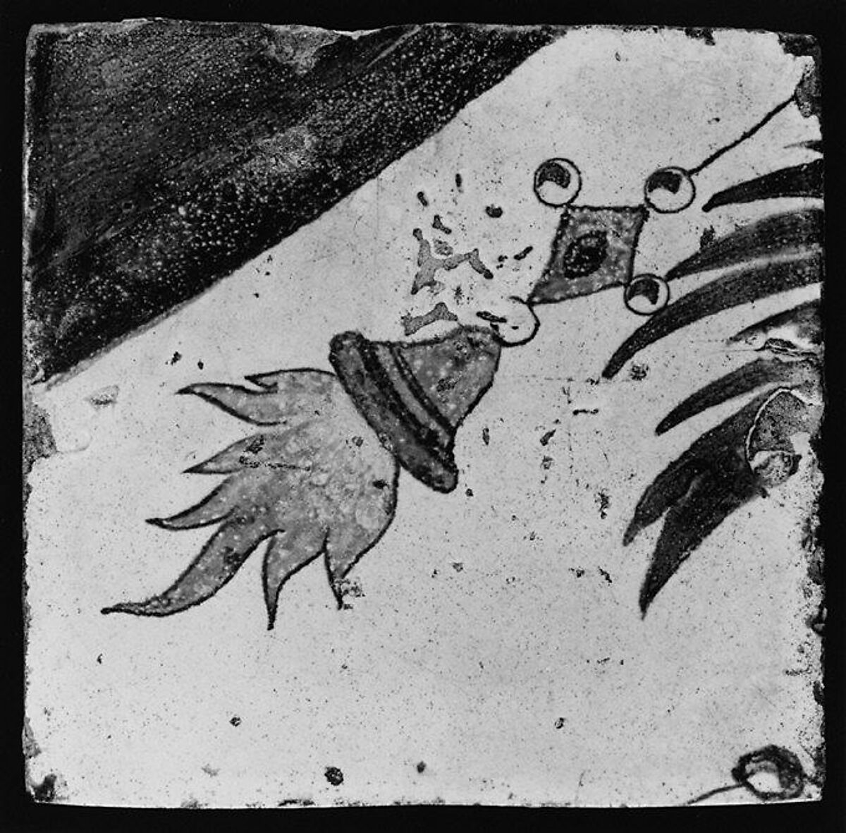 Panel of tiles, Workshop of Masséot Abaquesne (French, active 1538–57), Faience (tin-glazed earthenware), French, Rouen