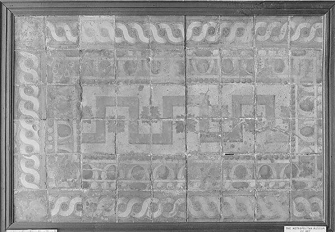 54 Tiles from the chapel of Château de la Bastie d'Urfé, France, Masséot Abaquesne (French, active 1538–57), Faience (tin-glazed earthenware), French, Rouen