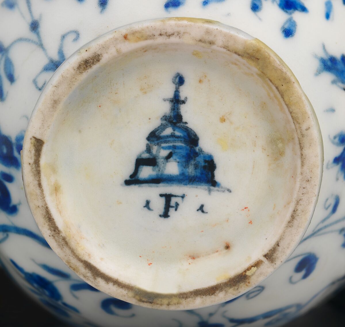 Ewer (Brocca), Medici Porcelain Manufactory (Italian, Florence, ca. 1575–ca. 1587), Soft-paste porcelain decorated in underglaze blue, Italian, Florence