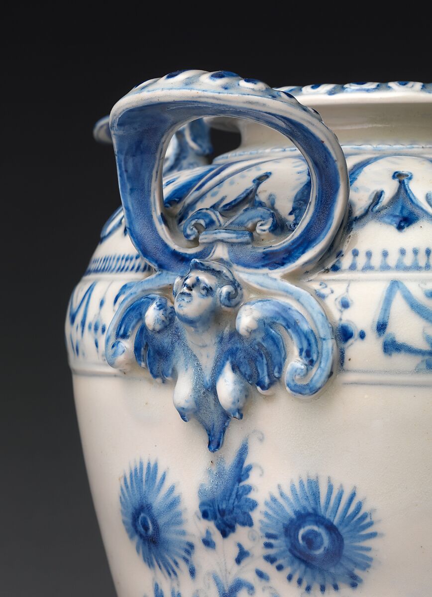 Ewer (Brocca), Medici Porcelain Manufactory (Italian, Florence, ca. 1575–ca. 1587), Soft-paste porcelain, Italian, Florence