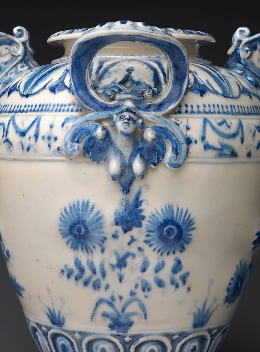 Ewer (Brocca), Medici Porcelain Manufactory (Italian, Florence, ca. 1575–ca. 1587), Soft-paste porcelain, Italian, Florence