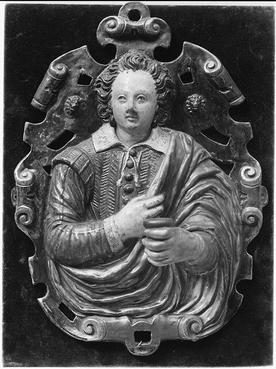 Wall light (one of a pair), Lead-glazed earthenware, French, Fontainebleau