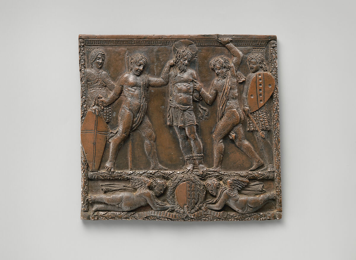 The flagellation of Christ, Influenced by Donatello (Italian, Florence ca. 1386–1466 Florence), Bronze, Italian, Tuscany 