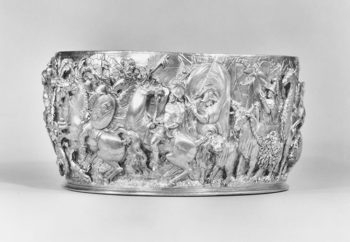 Ewer, Silver gilt, enamel, Italian, Rome