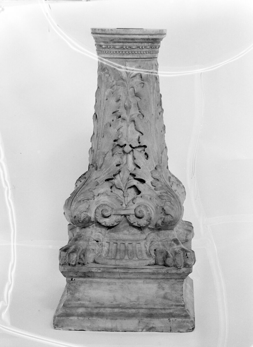 Pedestal, White marble, Italian 