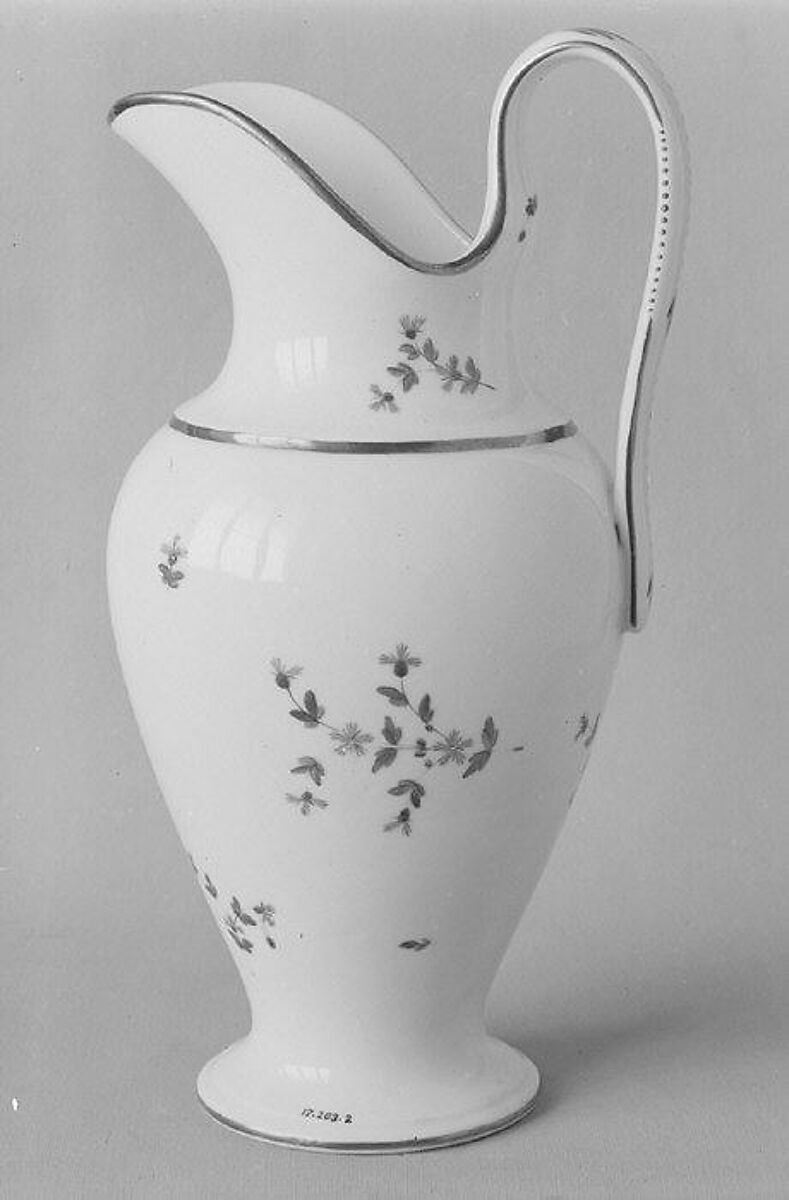 Ewer, Nast, Hard-paste porcelain, French, Paris 