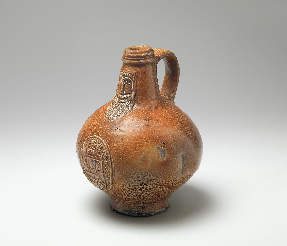 Jug, Salt-glazed stoneware, German, Cologne-Frechen 