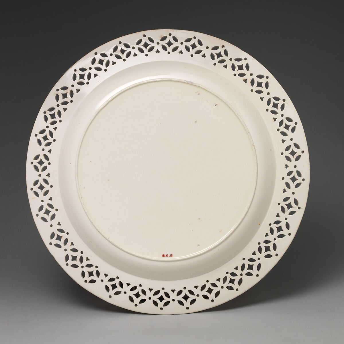Dish, Creamware, British, Leeds, Yorkshire
