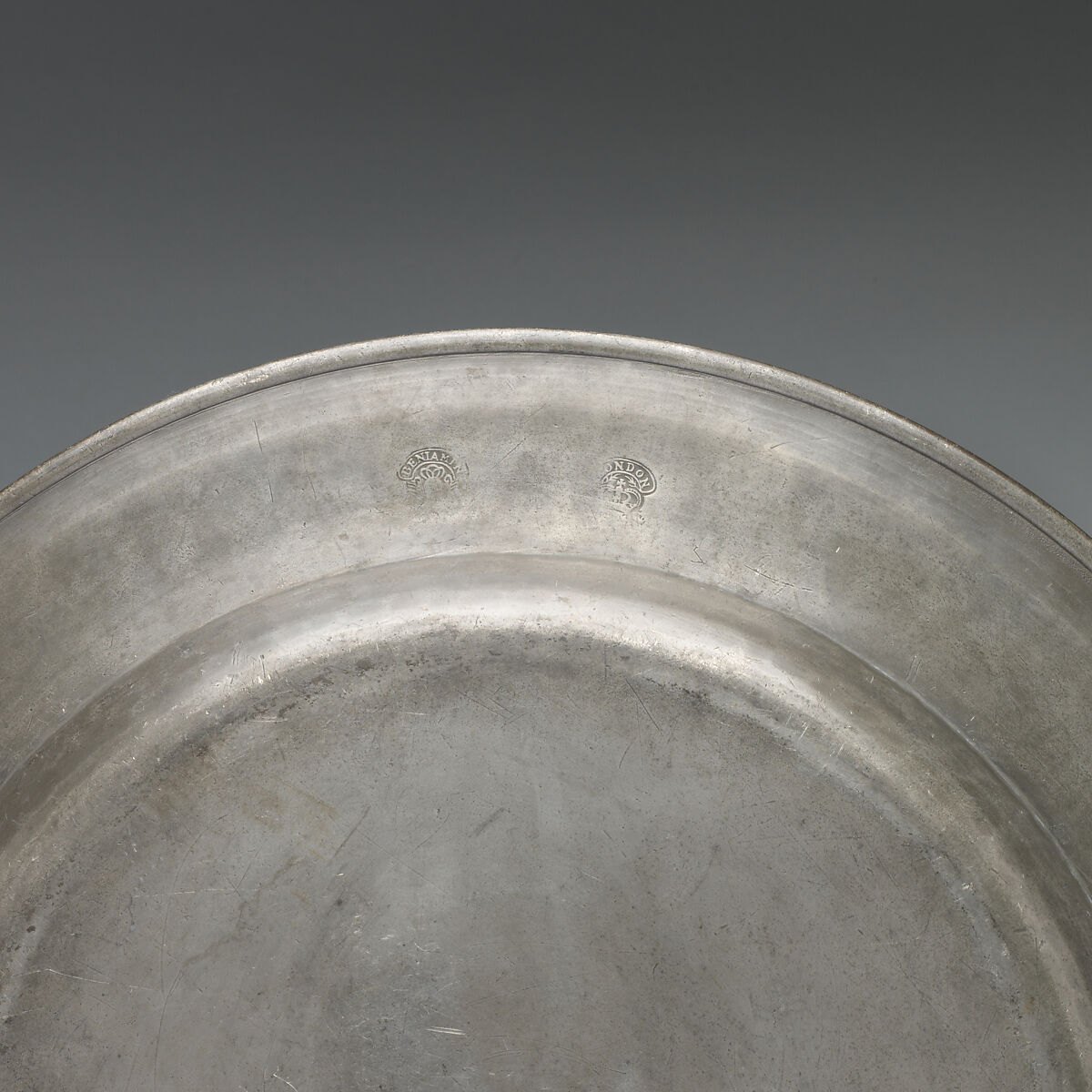 Charger, Benjamin Blackwell, Pewter, probably British, London