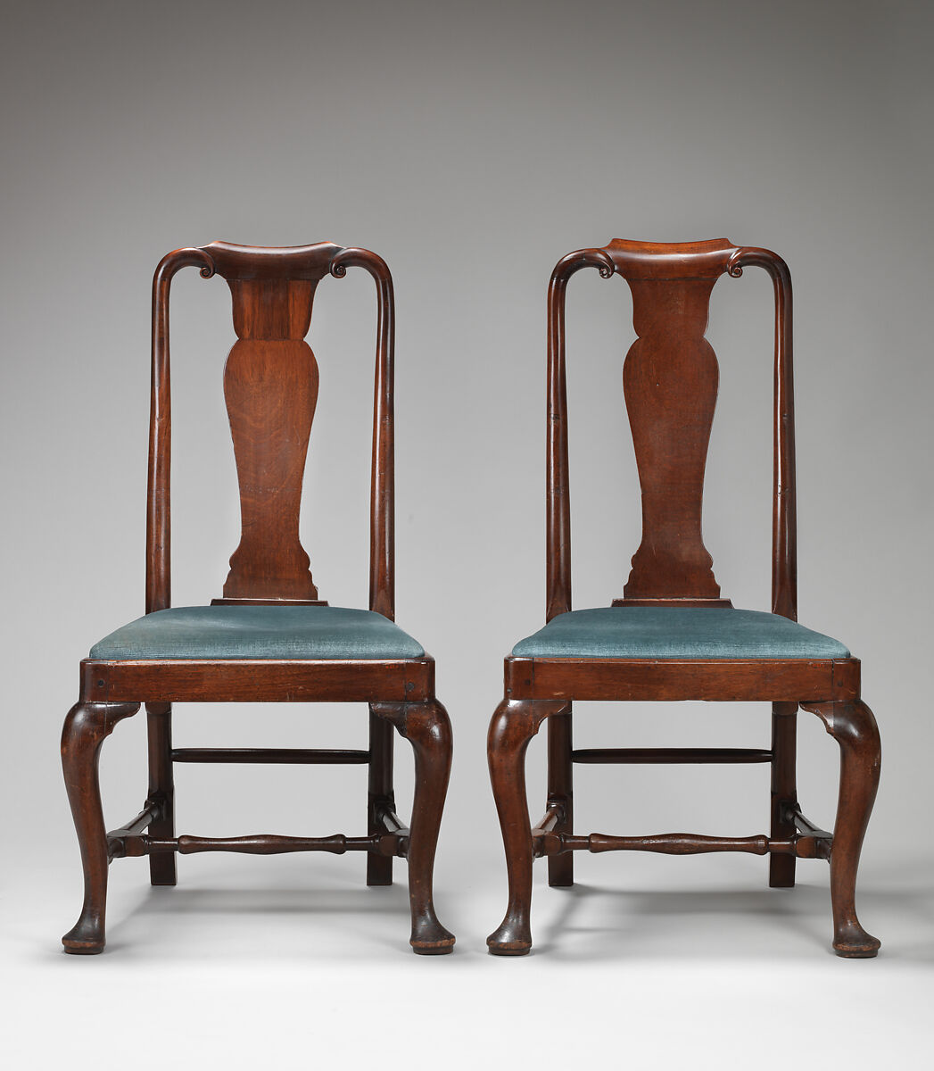 Set of four chairs, Mahogany, British 