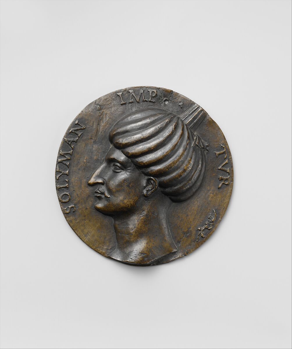 Sulaiman the Magnificent, Sultan of Turkey (1520–1566), Bronze, cast, Italian, Venice 