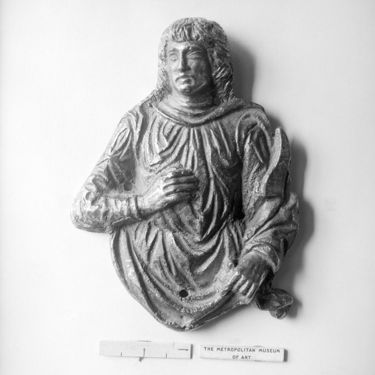 Male saint, Francesco Marti (active 1489–1516), Gilt bronze, Italian, Lucca 