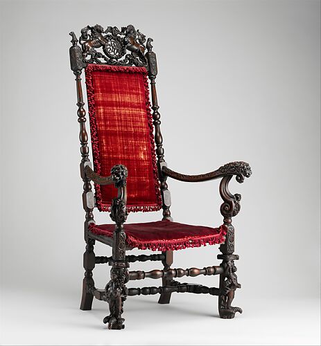 Armchair with the cipher of James II and Mary of Modena